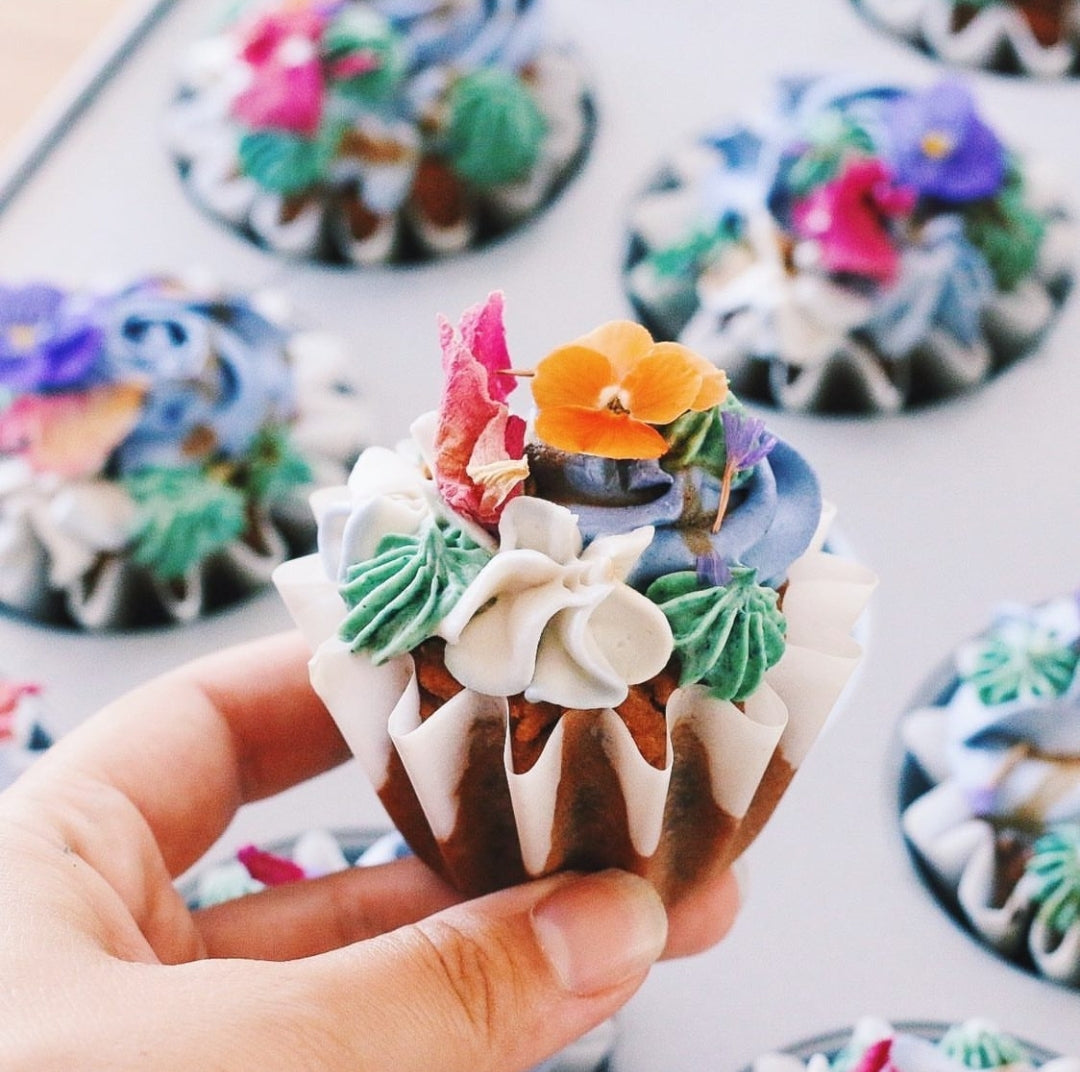 🌸Gluten-Free Lemon Cupcakes with Vanilla Coconut Whipped Cream🌸