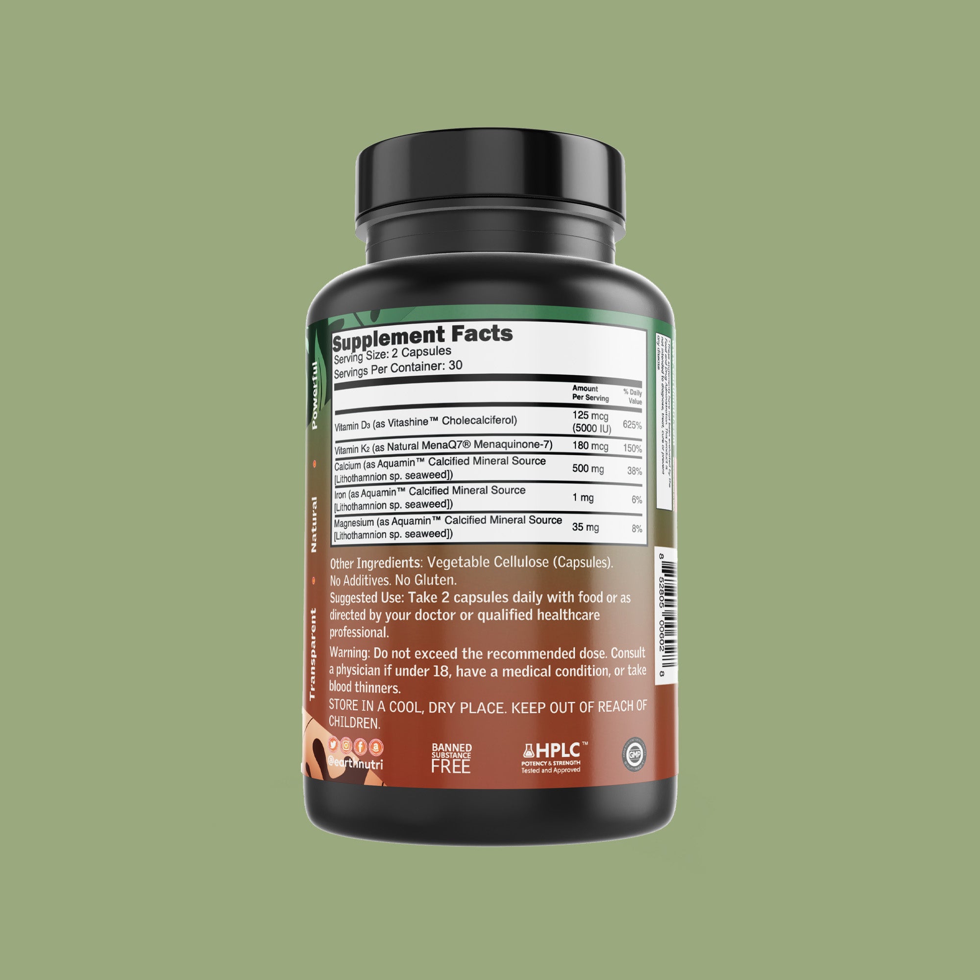 D3+K2 | 72 Trace Minerals | Vegan