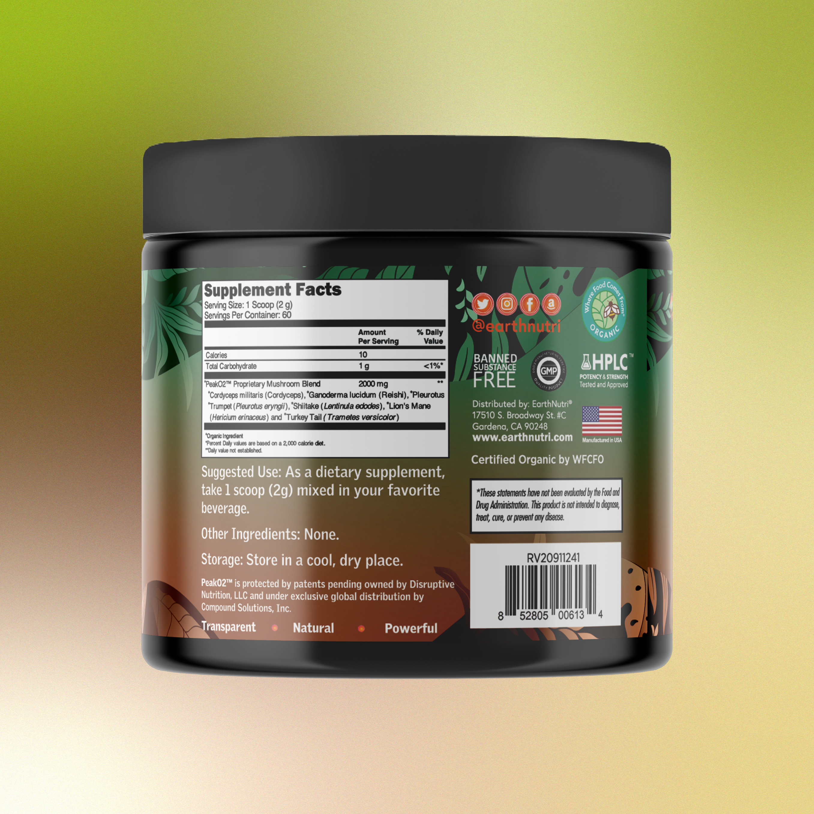 PeakO2® Organic Mushroom Blend