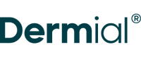 Dermial logo in teal color
