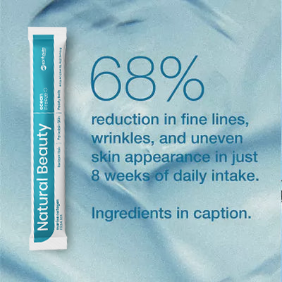 Natural Beauty Marine Collagen Drink Mix, Collagen for Skin Hair Nails, Anti-Aging Beauty Supplement