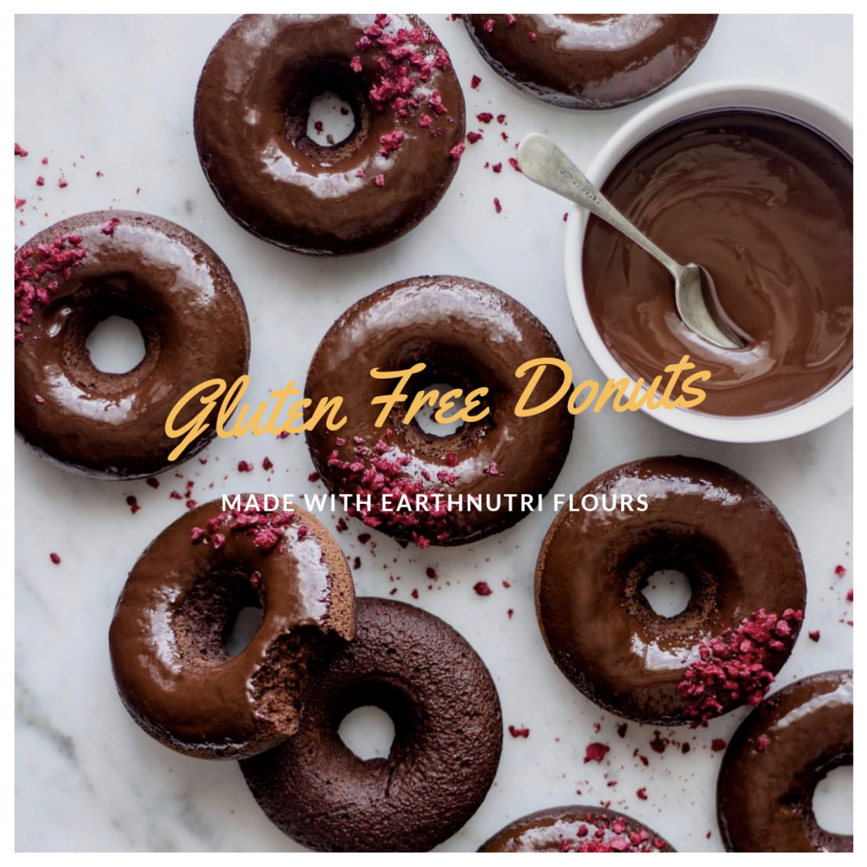 Gluten-Free Chocolate Donuts - Vegan