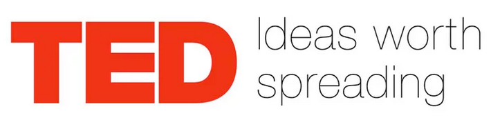 TED logo in red with the tagline “Ideas worth spreading” on a light background.