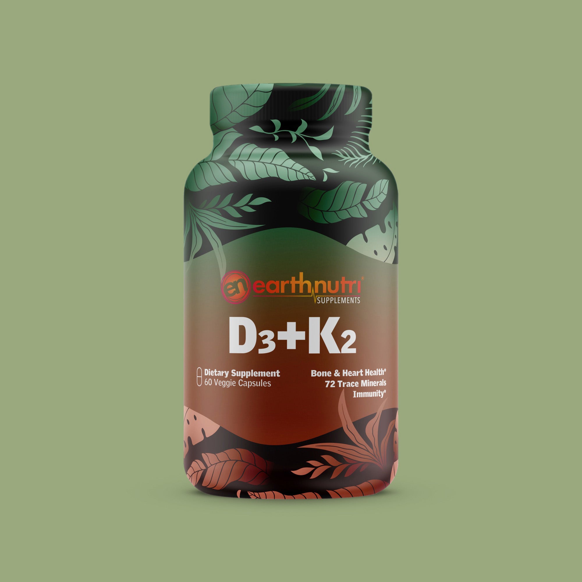 D3+K2 | 72 种微量矿物质 |素食主义者